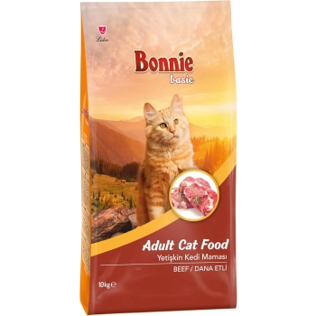 Bonnie Basic Biftekli Yetişkin Kedi Maması 10kg
