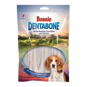 Bonnie Dentabone Beyaz Naturel Press Köpek Ödül Kemiği 3lü