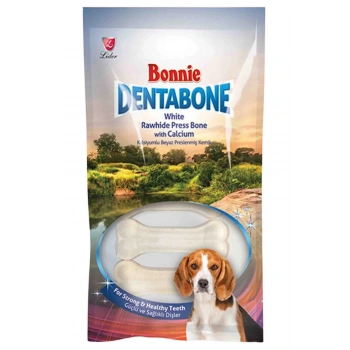 Bonnie Dentabone Beyaz Naturel Press Köpek Ödül Kemiği 5li