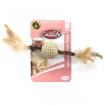 Catlife Hasır Tüylü Top Kedi Oyuncağı 30cm