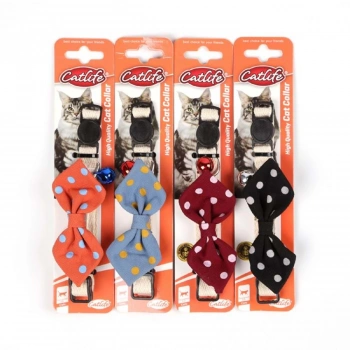 Catlife Papyonlu Zilli Kedi Boyun Tasması