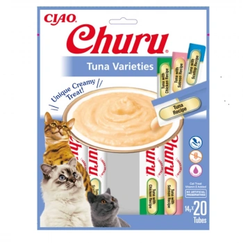 Churu Cream Ton Balıklğı Çeşitleri Kedi Ödül Kreması 20x14 gr