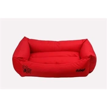 Dubex Gelato Serisi Kedi Köpek Yatağı Kırmızı Large 95x75x22 cm