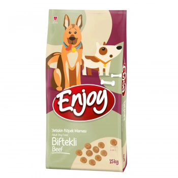 Enjoy Biftekli Yetişkin Köpek Maması 15 kg