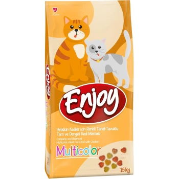 Enjoy Gurme Multicolor Yetişkin Kedi Maması Açık 1 Kg