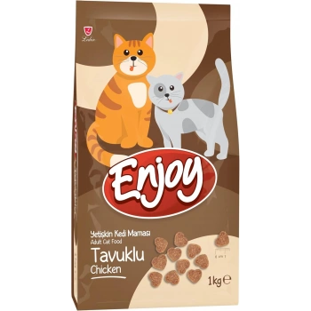 Enjoy Tavuk Etli Yetişkin Kedi Maması 1 Kg