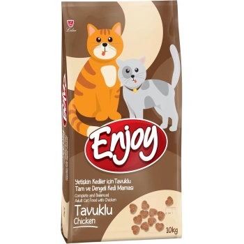 Enjoy Tavuklu Yetişkin Kedi Maması 10 Kg