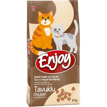 Enjoy Tavuklu Yetişkin Kedi Maması 15 Kg