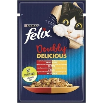 Felix Çifte Lezzet Sığır & Tavuklu Kedi Yaş Mama 85 Gr
