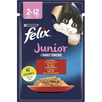 Felix Junior Pouch Yavru Sığır Etli 85 gr