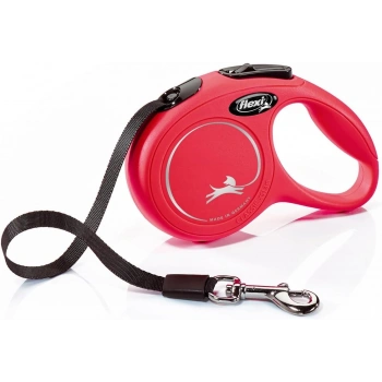 Flexi New Classic Otomatik Kırmızı Şerit Gezdirme Xsmall 3 Metre