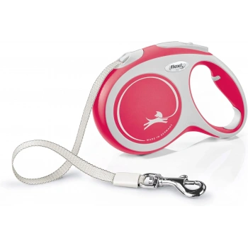 Flexi New Comfort Otomatik Kırmızı Şerit Gezdirme Large 5 Metre