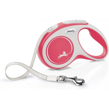 Flexi New Comfort Otomatik Kırmızı Şerit Gezdirme Small 5 Metre