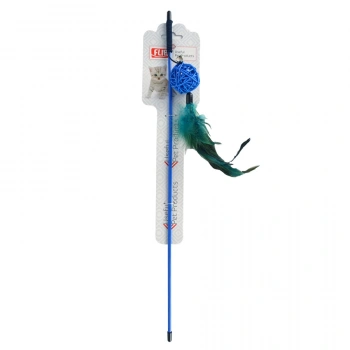 Flip Plastik Saplı Hasır Toplu Kedi Oltası