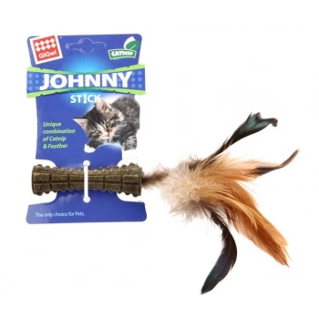 GiGwi Johnny Stick Catnipli Doğal Kahverengi Tek Tüy Oyuncak
