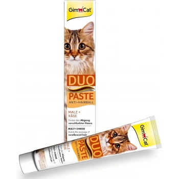 GimCat Anti-Hairball Duo Paste Peynir+Malt 50gr