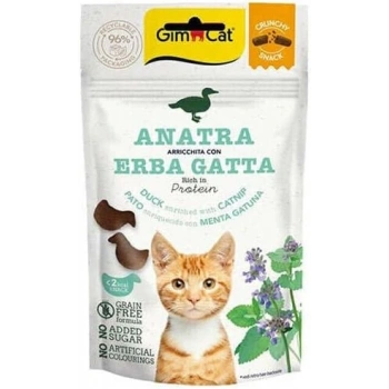 Gimcat Crunchy Snacks Ördekli & Kedi Naneli Tahılsız Kedi Ödülü 50 gr