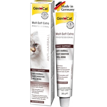 GimCat Malt-Soft Extra Tüy Yumağı Önleyici Kedi Macunu 20gr