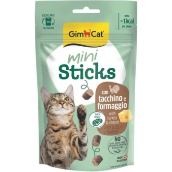 Gimcat Mini Sticks Hindili&Peynirli Ödül Çubukları 50gr