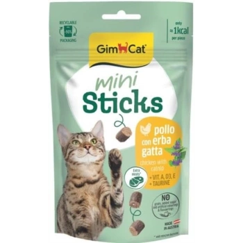 Gimcat Mini Sticks Kedi Otlu&Tavuklu Ödül Çubukları 50gr