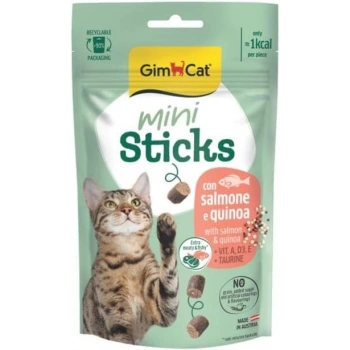 Gimcat Mini Sticks Somonlu&Kinoalı Ödül Çubukları 50gr