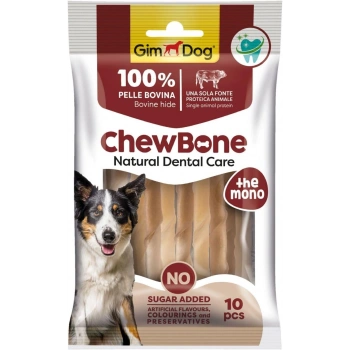 GimDog ChewBone Diş Sağlığı Destekleyici Naturel Burgu Çubuk 80gr (10lu)