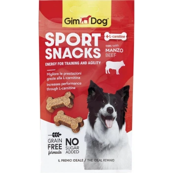 GimDog Sportsnacks Beef - Sığır etli Ödül Tableti 60 gr