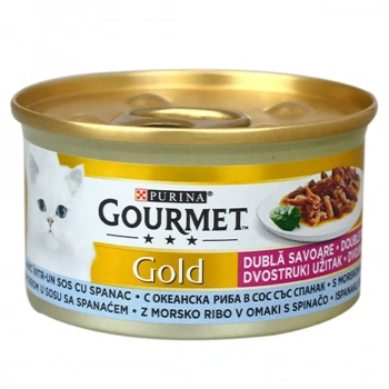 Gourmet Gold Ispanak Soslu Ve Okyanus Balıklı 85 Gr