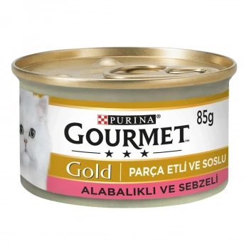 Gourmet Gold Parça Etli Alabalık Ve Sebzeli Kedi Konservesi 85 Gr