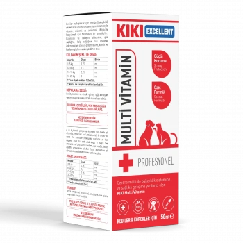 KIKI Kedi & Köpek Multi Vitamin Şurup 50 ml.