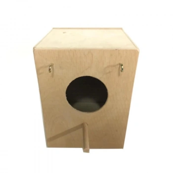 Lüx Ahşap Muhabbet Kuşu Yuvası 18,5 cm