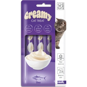 M-Pets Creamy Ton Balıklı Kedi Ödülü 4*15 gr