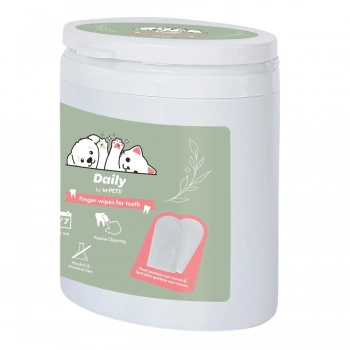 M-Pets Daily Kedi ve Köpekler İçin Diş Temizliği Parmak Pedi (50li)