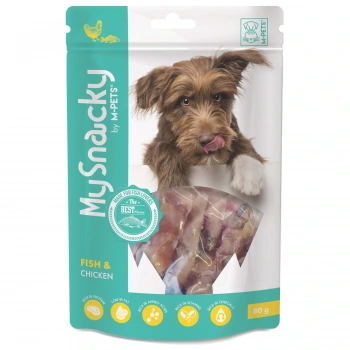 M-Pets My Snacky Balıklı ve Tavuklu Köpek Ödülü 80gr