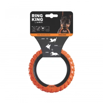 M-Pets Single Ring King Köpek Oyuncağı (Turuncu)