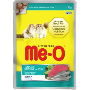 Me-O Ton Balıklı ve Sardalyalı Yavru Yaş Kedi Maması 80gr