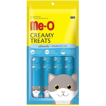 Meo Tavuklu ve Ciğerli Krema Kedi Ödülü 4x15gr