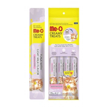 Meo Yavru Kedi Ödülü Krema Ton Balıklı ve Keçi Sütlü 4x15 gr