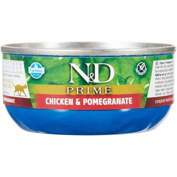 N&D Prime Tavuklu ve Narlı Tahılsız Yetişkin Kedi Konservesi 70gr