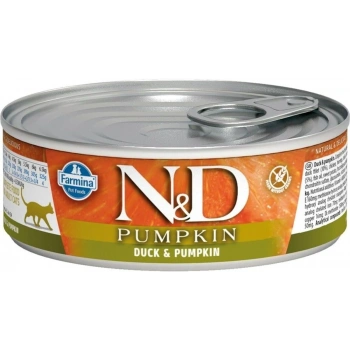N&D Pumpkin Balkabaklı Ördekli Tahılsız Yetişkin Kedi Konservesi 70gr