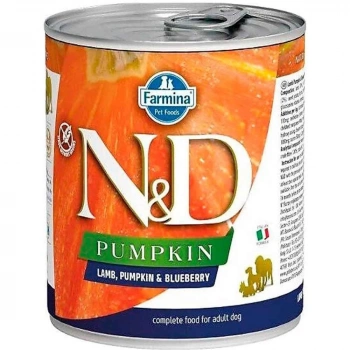 N&D Pumpkin Tahılsız Kuzu&Yaban Mersini&Balkabağı 285gr Yaş Köpek Konservesi