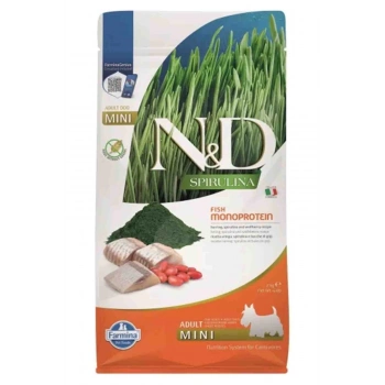 N&D Spirulina Ringa Balıklı Küçük Irk Tahılsız Yetişkin Köpek Maması 2kg
