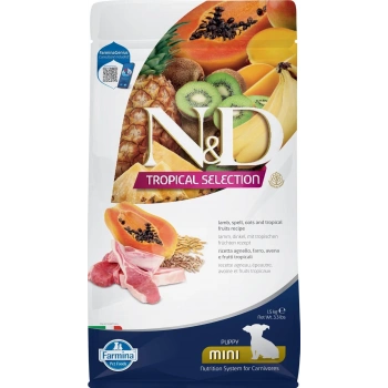 N&D Tropical Selection Kuzu Etli ve Tropikal Meyveli Mini Irk Yavru Köpek Maması 1,5kg