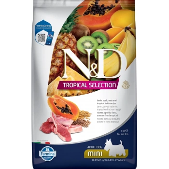 N&D Tropical Selection Kuzu Etli ve Tropikal Meyveli Mini Irk Yetişkin Köpek Maması 5kg