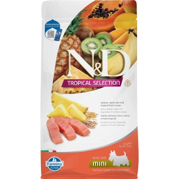 N&D Tropical Selection Somonlu ve Tropikal Meyveli Mini Irk Yetişkin Köpek Maması 1,5kg