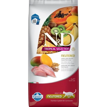 N&D Tropical Selection Tavuklu Kısırlaştırılmış Kedi Maması Açık 1 Kg