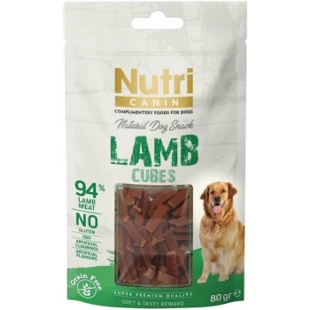 Nutri Canin %94 Kuzu Etli Tahılsız Küp Köpek Ödül Maması 80gr