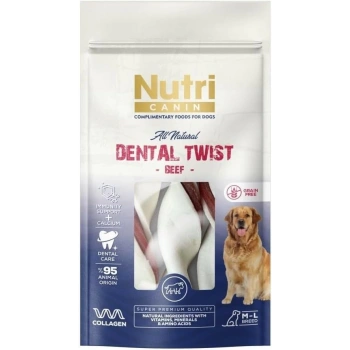 Nutri Canin Dental Twist Biftekli Diş Sağlığı Köpek Ödülü 120 Gr