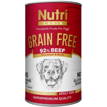 Nutri Canin Tahılsız Biftekli Köpek Konservesi 400 Gr