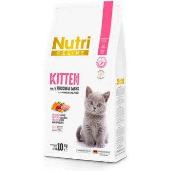 Nutri Feline Kitten Düşük Tahıllı Glutensiz Kedi Maması Somonlu 10 Kg.